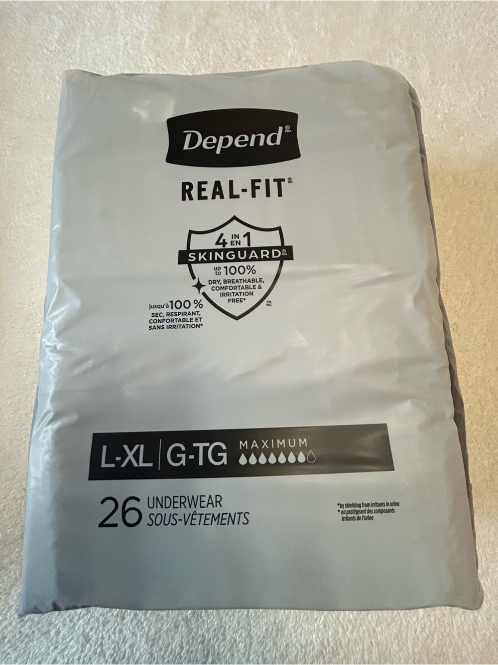 Depend Real-Fit 26 pack L-XL